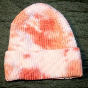 Pink tie dye hat/ One size
